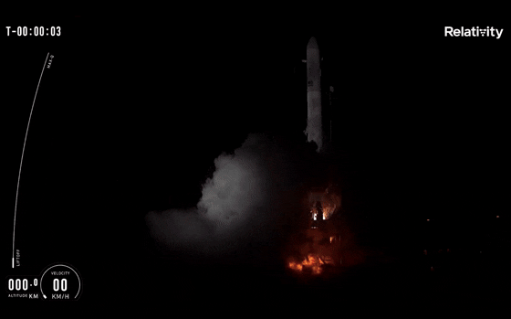 3D打印火箭點火發射的瞬間 3D printing of the moment the rocket was fired and launched